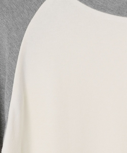 Heather（ヘザー）の「ラグランラインTEE　105314（Tシャツ/カットソー・レディース・ベージュ/ネイビー/グレー・FREE）」の12枚目の写真