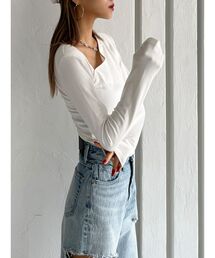 GYDA | 【WEB限定】【TINY低身長向け 】チェーンネックレス付きボディスーツ(その他トップス)