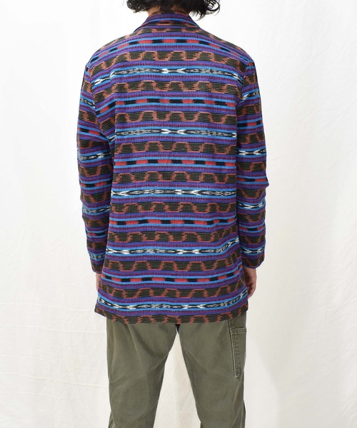 VINTAGE（ヴィンテージ）の「【ヴィンテージ古着】80's CENTRAL FALLS ネイティブパターン テーラードジャケット USA製（テーラードジャケット・メンズ・その他・LARGE）」の2枚目の写真