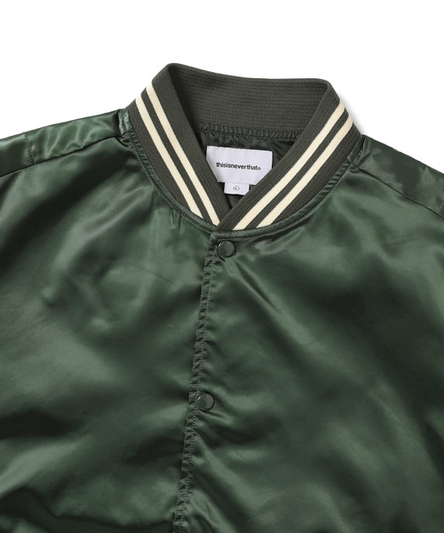 thisisneverthat（ディスイズネバーザット）の「Satin Jacket（ブルゾン・メンズ・オリーブ/ネイビー・S/M/L/XL）」の3枚目の写真
