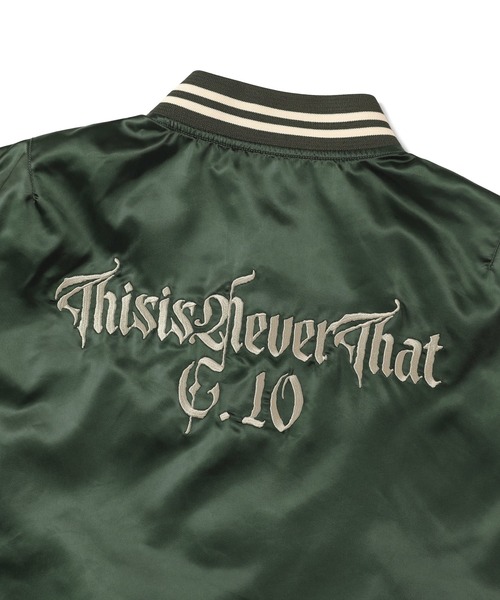 thisisneverthat（ディスイズネバーザット）の「Satin Jacket（ブルゾン・メンズ・オリーブ/ネイビー・S/M/L/XL）」の6枚目の写真