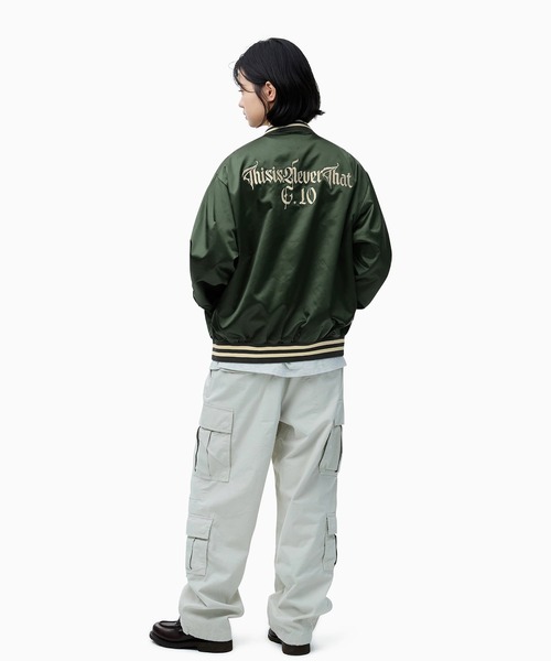 thisisneverthat（ディスイズネバーザット）の「Satin Jacket（ブルゾン・メンズ・オリーブ/ネイビー・S/M/L/XL）」の13枚目の写真
