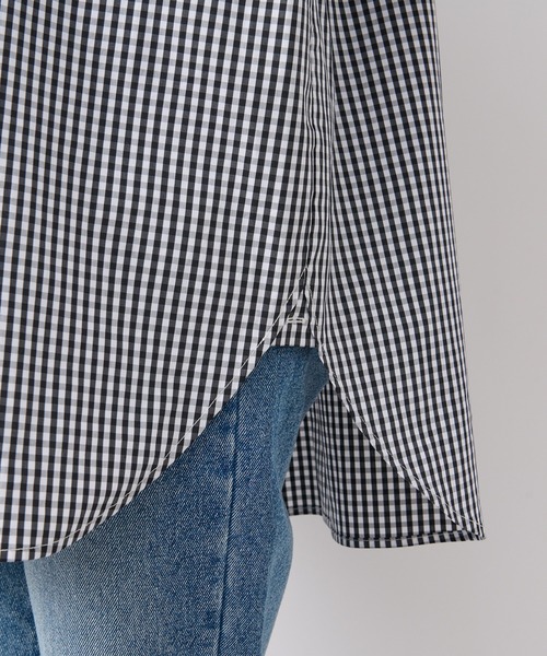 RIVE DROITE（リヴドロワ）の「MONN.:. (モン)/ルーズギンガムシャツ（シャツ/ブラウス・レディース・ブラック・FREE）」の15枚目の写真