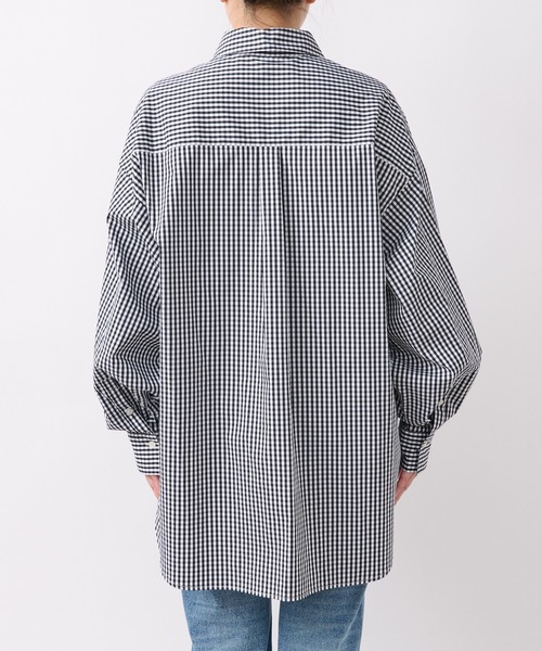 RIVE DROITE（リヴドロワ）の「MONN.:. (モン)/ルーズギンガムシャツ（シャツ/ブラウス・レディース・ブラック・FREE）」の12枚目の写真