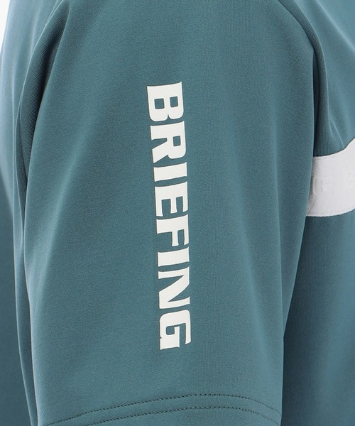 BRIEFING(ブリーフィング)の「【ブリーフィングゴルフ】MENS SLEEVE LOGO HIGH NECK RELAXED FIT/メンズスリーブロゴハイネックリラックスドフィット(Tシャツ/カットソー・メンズ・ブラック/ブルー/ホワイト/ネイビー・L/XL/M)」の9枚目の写真