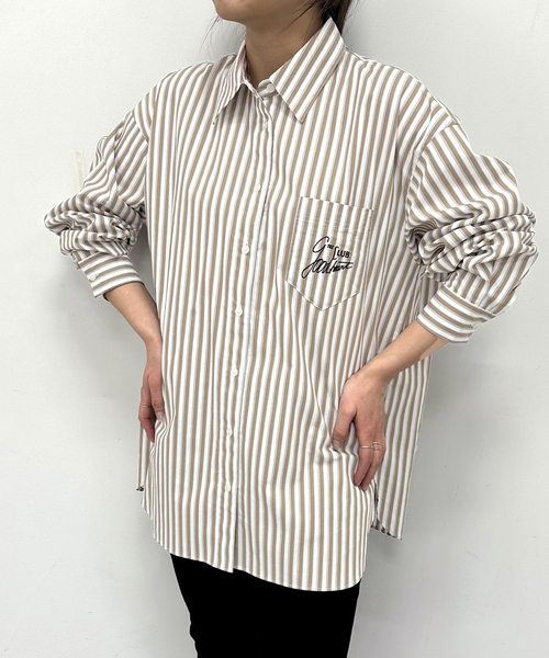 U by SPICK&SPAN(ユーバイスピックアンドスパン)の「ポケット刺繍シャツ(シャツ/ブラウス・レディース・タン/ブルー・FREE)」の17枚目の写真