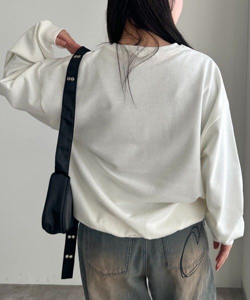 apres jour mignon(アプレジュールミニョン)の「スプレーアートロゴスウェット【ZOZOTOWN限定アイテム】(スウェット・レディース・オフホワイト/ホワイト系その他/ホワイト系その他2・X-LARGE/フリー)」の15枚目の写真