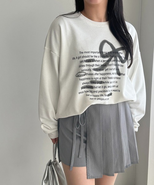 apres jour mignon(アプレジュールミニョン)の「スプレーアートロゴスウェット【ZOZOTOWN限定アイテム】(スウェット・レディース・オフホワイト/ホワイト系その他/ホワイト系その他2・X-LARGE/フリー)」の20枚目の写真