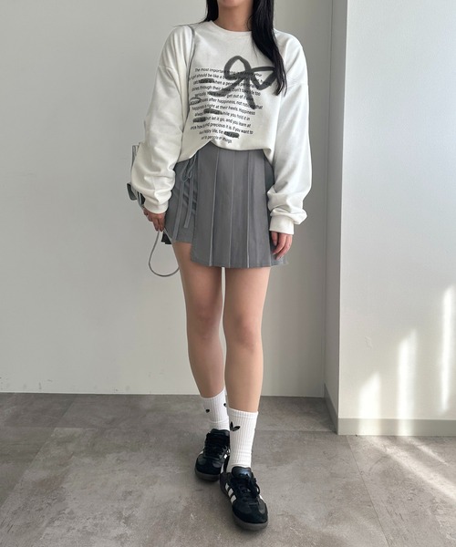 apres jour mignon(アプレジュールミニョン)の「スプレーアートロゴスウェット【ZOZOTOWN限定アイテム】(スウェット・レディース・オフホワイト/ホワイト系その他/ホワイト系その他2・X-LARGE/フリー)」の22枚目の写真