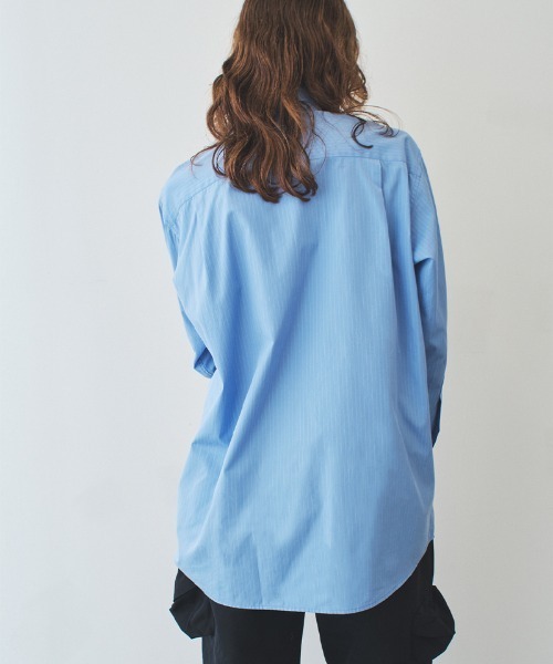 soduk（スドーク）の「twisted button shirt（シャツ/ブラウス・レディース・ホワイト/インディゴブルー・FREE）」の14枚目の写真