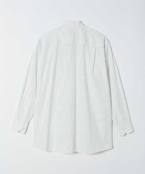 soduk（スドーク）の「twisted button shirt（シャツ/ブラウス・レディース・ホワイト/インディゴブルー・FREE）」の9枚目の写真