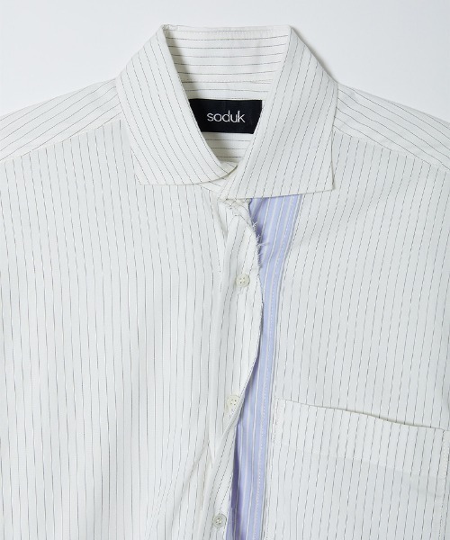 セール】twisted button shirt（シャツ/ブラウス）｜soduk