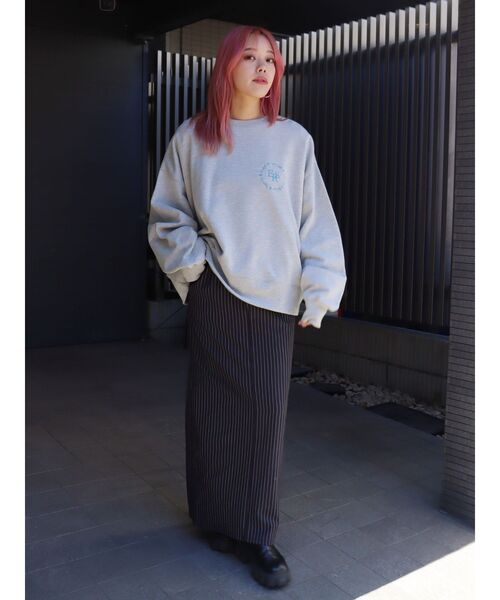 EVRIS（エヴリス）の「ストライプロングスカート（スカート・レディース・ブラック/グレー・MEDIUM/SMALL）」の20枚目の写真