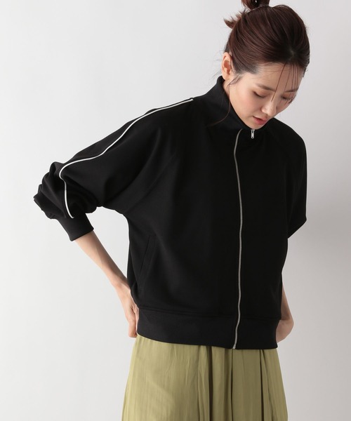 GLOBAL WORK（グローバルワーク）の「スタンドネックジップブルゾン/992262（ブルゾン・レディース・ホワイト×ブラック/ブラック×ホワイト・FREE）」の2枚目の写真