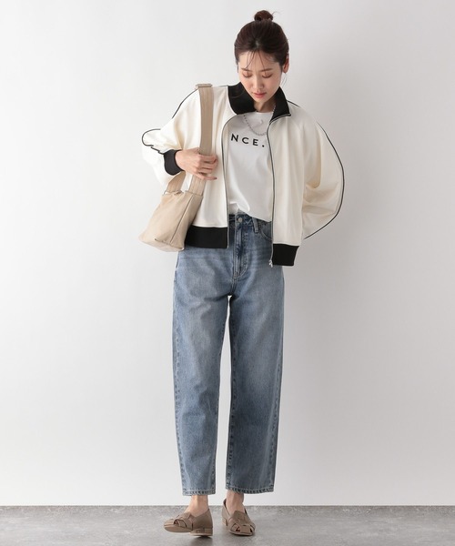 GLOBAL WORK（グローバルワーク）の「スタンドネックジップブルゾン/992262（ブルゾン・レディース・ホワイト×ブラック/ブラック×ホワイト・FREE）」の20枚目の写真