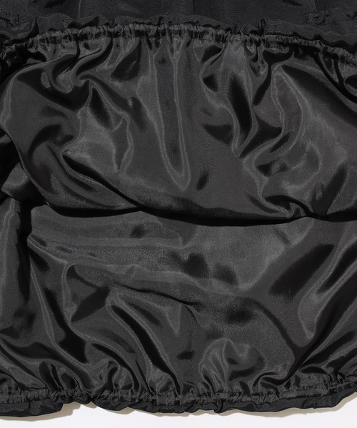 MILKFED.（ミルクフェド）の「DRAWSTRING MINI SKIRT（スカート・レディース・オリーブ/ブラック/パープル・ONE SIZE）」の4枚目の写真