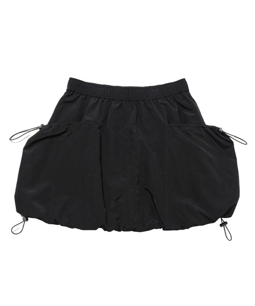 MILKFED.（ミルクフェド）の「DRAWSTRING MINI SKIRT（スカート・レディース・オリーブ/ブラック/パープル・ONE SIZE）」の5枚目の写真