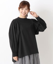 デザインショルダー ブラウス