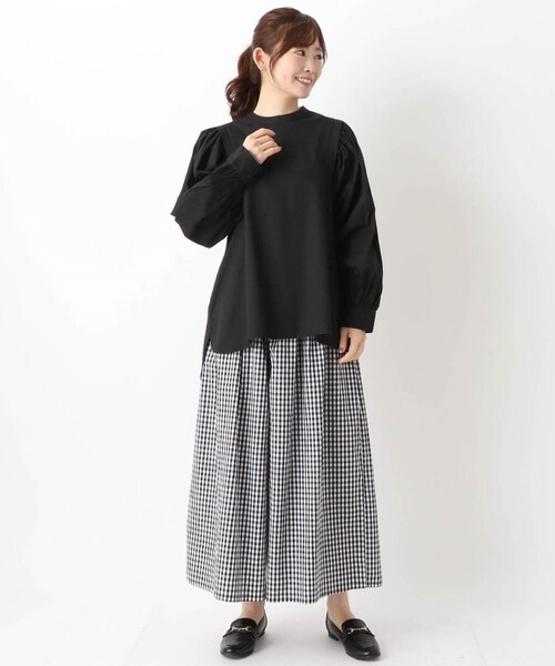 one'sterrace（ワンズテラス）の「デザインショルダー ブラウス（シャツ/ブラウス・レディース・レッド系9/アイボリー系8/ブラック系8・02）」の15枚目の写真