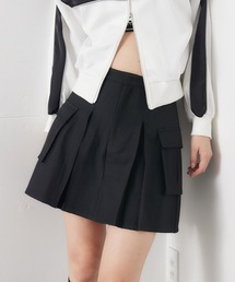 ボックスプリーツカーゴスカート