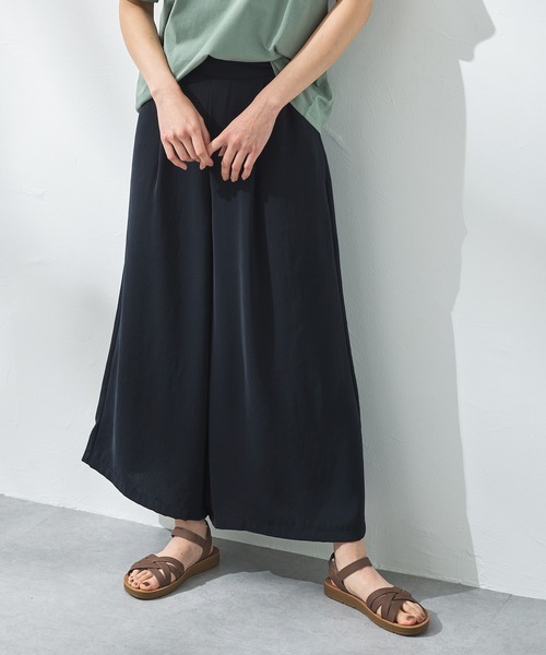 Honeys（ハニーズ）の「ガウチョパンツ（その他パンツ・レディース・ネイビー/モカ/ブラック系その他/ネイビー系/ブラック/ブルーグリーン/ブラック系その他2・S/M/L/LL/3L）」の5枚目の写真