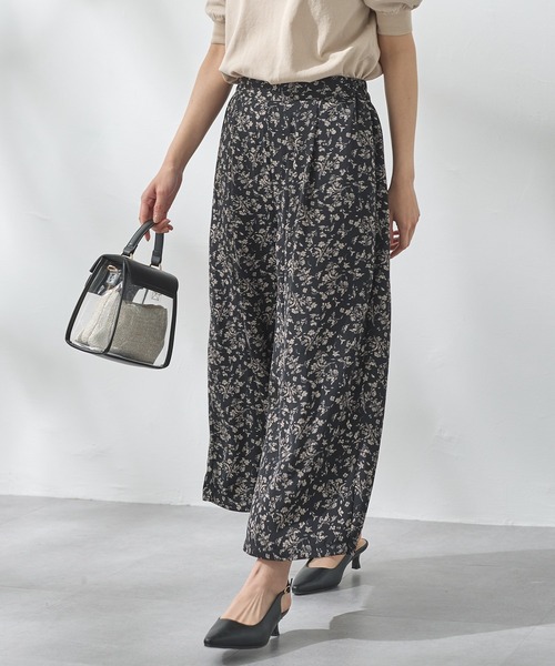 Honeys（ハニーズ）の「ガウチョパンツ（その他パンツ・レディース・ネイビー/モカ/ブラック系その他/ネイビー系/ブラック/ブルーグリーン/ブラック系その他2・S/M/L/LL/3L）」の3枚目の写真