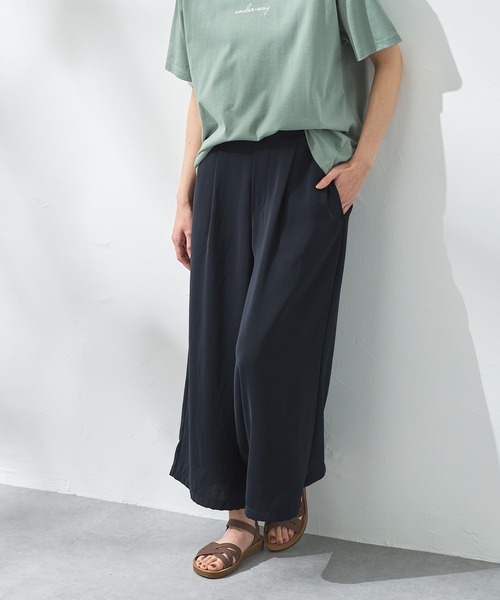 Honeys（ハニーズ）の「ガウチョパンツ（その他パンツ・レディース・ネイビー/モカ/ブラック系その他/ネイビー系/ブラック/ブルーグリーン/ブラック系その他2・S/M/L/LL/3L）」の12枚目の写真