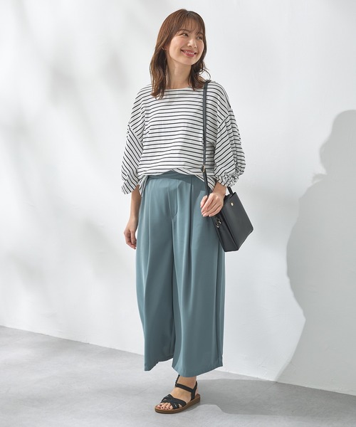 Honeys（ハニーズ）の「ガウチョパンツ（その他パンツ・レディース・ネイビー/モカ/ブラック系その他/ネイビー系/ブラック/ブルーグリーン/ブラック系その他2・S/M/L/LL/3L）」の16枚目の写真