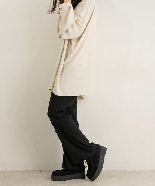 Fabby fabby(ファビィーファビィー)の「ボリュームモカシンシューズ(モカシン/デッキシューズ・レディース・ブラック系その他/ベージュ系その他/ブラック・SMALL/MEDIUM/LARGE)」の5枚目の写真