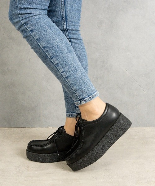 Fabby fabby(ファビィーファビィー)の「ボリュームモカシンシューズ(モカシン/デッキシューズ・レディース・ブラック系その他/ベージュ系その他/ブラック・SMALL/MEDIUM/LARGE)」の22枚目の写真