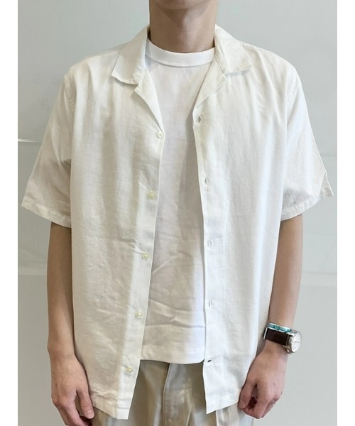 GAP(ギャップ)の「リネン混 バケーション スタンダードフィットシャツ(シャツ/ブラウス・メンズ・ブラック/ホワイト/ベージュ/グリーン・XS/XL/L/S/M)」の5枚目の写真