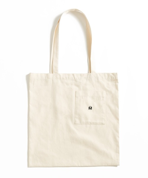 MUHET（ミュエータ）の「ポケット付きトートバッグ（トートバッグ・レディース・ライトグリーン/ブルー/アイボリー/ブラック・FREE）」の5枚目の写真