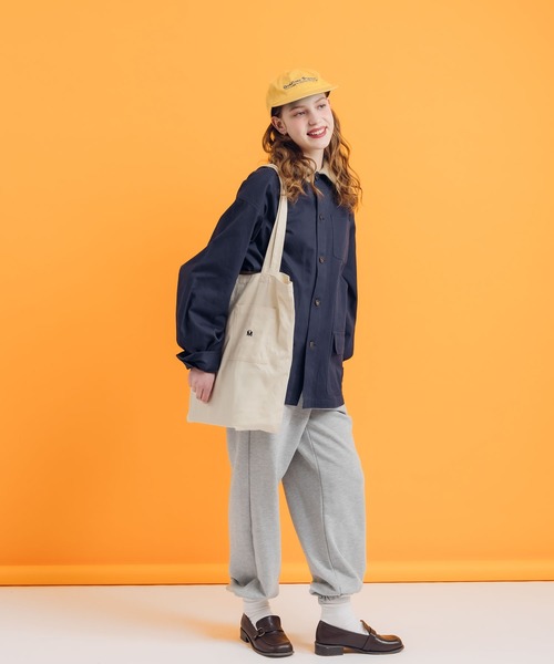 MUHET（ミュエータ）の「ポケット付きトートバッグ（トートバッグ・レディース・ライトグリーン/ブルー/アイボリー/ブラック・FREE）」の12枚目の写真