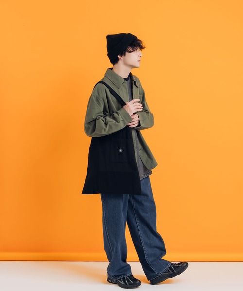 MUHET（ミュエータ）の「ポケット付きトートバッグ（トートバッグ・レディース・ライトグリーン/ブルー/アイボリー/ブラック・FREE）」の21枚目の写真