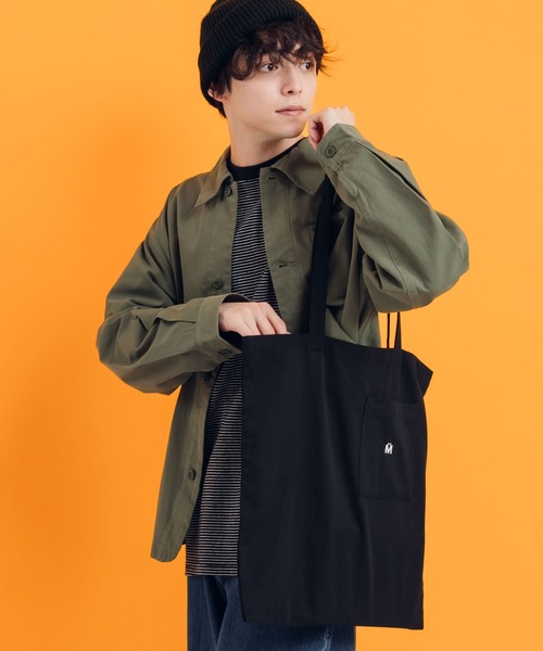 MUHET（ミュエータ）の「ポケット付きトートバッグ（トートバッグ・レディース・ライトグリーン/ブルー/アイボリー/ブラック・FREE）」の17枚目の写真