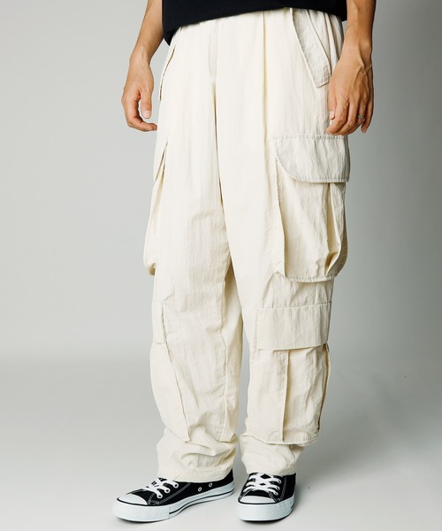 【セール】「INASTUDIOS SELECT」ナイロンワッシャー カーゴパンツ（カーゴパンツ）｜INASTUDIOS ZOO（イーナストゥディオスズー）