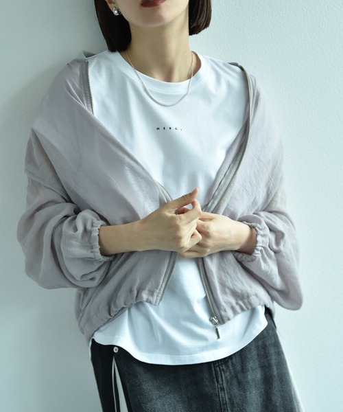 anana（アナナ）の「【anana】ＭＥＲＣＩロゴＴシャツ（Tシャツ/カットソー・レディース・ブラック/オフホワイト・FREE）」の2枚目の写真