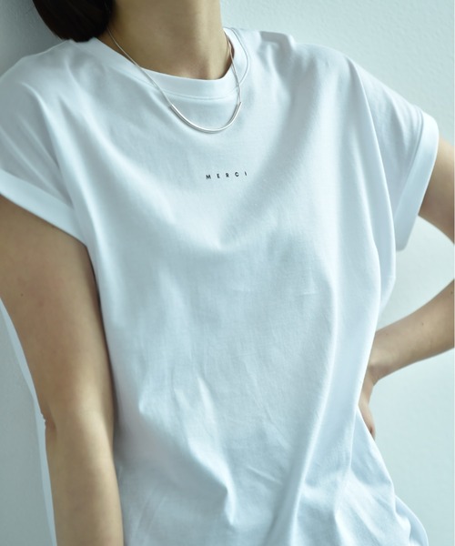 anana（アナナ）の「【anana】ＭＥＲＣＩロゴＴシャツ（Tシャツ/カットソー・レディース・ブラック/オフホワイト・FREE）」の7枚目の写真