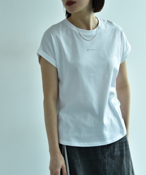 anana（アナナ）の「【anana】ＭＥＲＣＩロゴＴシャツ（Tシャツ/カットソー・レディース・ブラック/オフホワイト・FREE）」の4枚目の写真