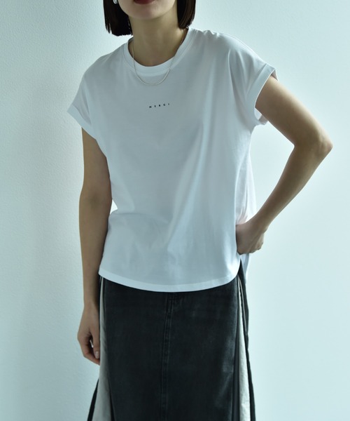 anana（アナナ）の「【anana】ＭＥＲＣＩロゴＴシャツ（Tシャツ/カットソー・レディース・ブラック/オフホワイト・FREE）」の6枚目の写真