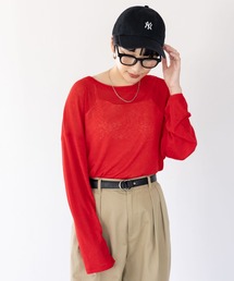 LEPSIM | シアーメランジロンT　104246(Tシャツ/カットソー)