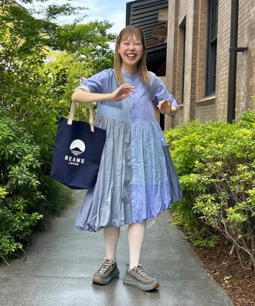 BEAMS JAPAN（ビームス　ジャパン）の「evergreen works / 別注 ビームス ジャパン ロゴ トートバッグ カラー（トートバッグ・メンズ・ブラック/オレンジ/インディゴブルー・ONE SIZE）」の4枚目の写真