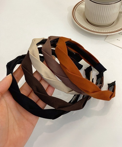 Miniministore（ミニミニストア）の「カチューシャ ツイスト ヘアアクセサリー（カチューシャ・レディース・ベージュ/ブラウン/ダークブラウン/ブラック/オレンジ・FREE）」の13枚目の写真