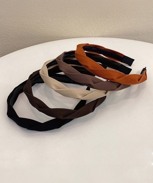 Miniministore（ミニミニストア）の「カチューシャ ツイスト ヘアアクセサリー（カチューシャ・レディース・ベージュ/ブラウン/ダークブラウン/ブラック/オレンジ・FREE）」の12枚目の写真