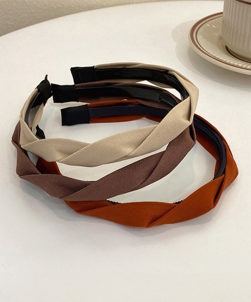 Miniministore（ミニミニストア）の「カチューシャ ツイスト ヘアアクセサリー（カチューシャ・レディース・ベージュ/ブラウン/ダークブラウン/ブラック/オレンジ・FREE）」の11枚目の写真