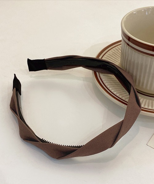 Miniministore（ミニミニストア）の「カチューシャ ツイスト ヘアアクセサリー（カチューシャ・レディース・ベージュ/ブラウン/ダークブラウン/ブラック/オレンジ・FREE）」の8枚目の写真