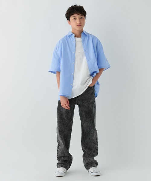 GLOBAL WORK(グローバルワーク)の「アソートシャツ半袖/AND YUA ANY/107968(シャツ/ブラウス・キッズ・ブルー系その他/ブルー・FREE)」の4枚目の写真
