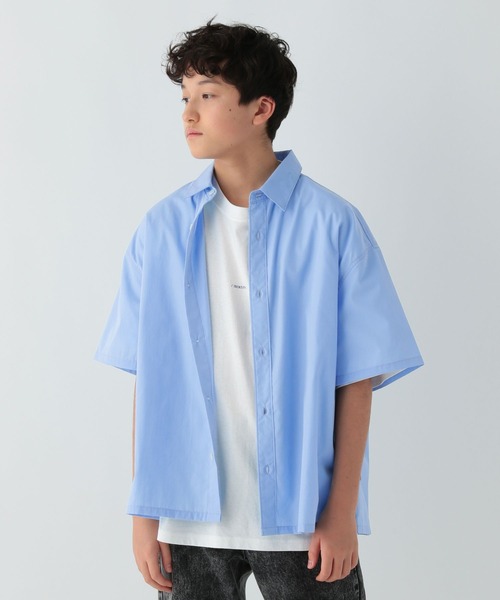 GLOBAL WORK(グローバルワーク)の「アソートシャツ半袖/AND YUA ANY/107968(シャツ/ブラウス・キッズ・ブルー系その他/ブルー・FREE)」の6枚目の写真