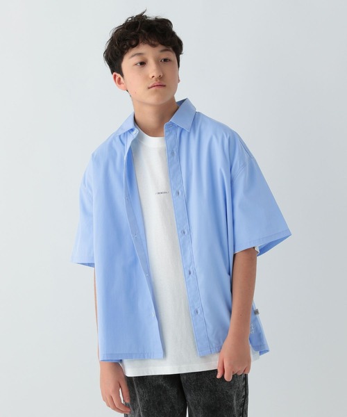 GLOBAL WORK(グローバルワーク)の「アソートシャツ半袖/AND YUA ANY/107968(シャツ/ブラウス・キッズ・ブルー系その他/ブルー・FREE)」の7枚目の写真