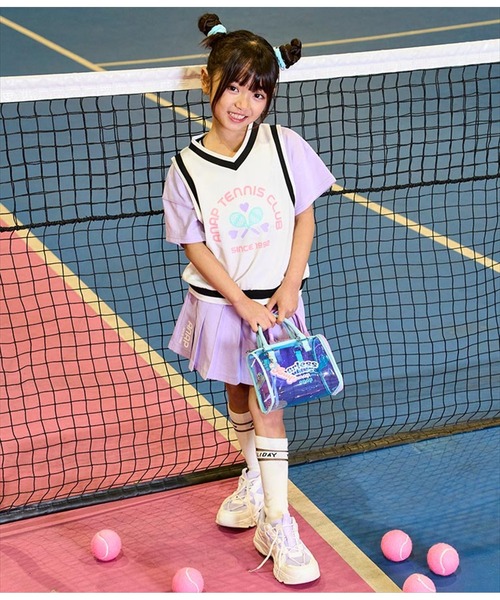 ANAP kids（アナップキッズ）の「ベスト重ね着風TENNISCLUBトップス（T